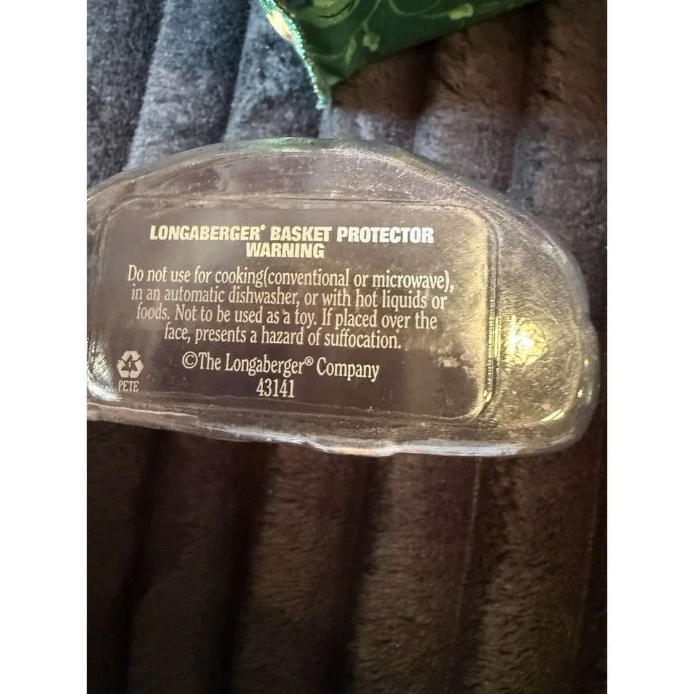 1998 MINI LONGABERGER WALL HANGING / FREE STANDING BASKET W/ PROTECTOR/ Liner